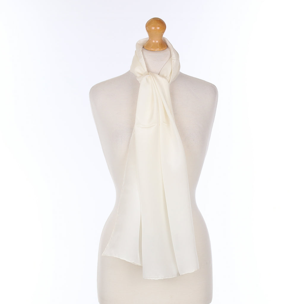 Brand New Ivory Silk Scarf
