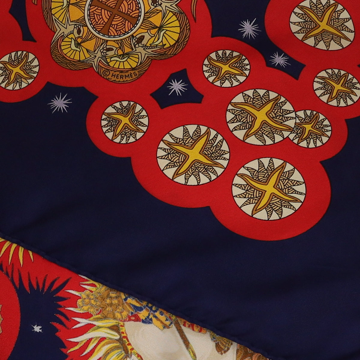Hermès Le Roy Soleil Silk Scarf