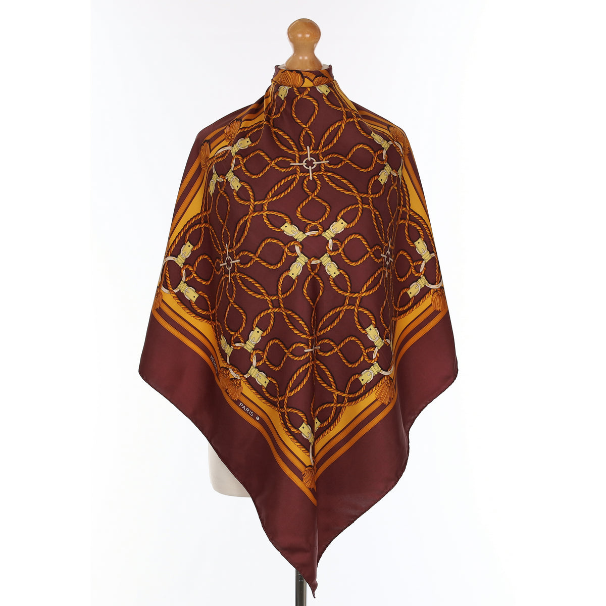 Hermès Cordelières Silk Scarf Quite Rare