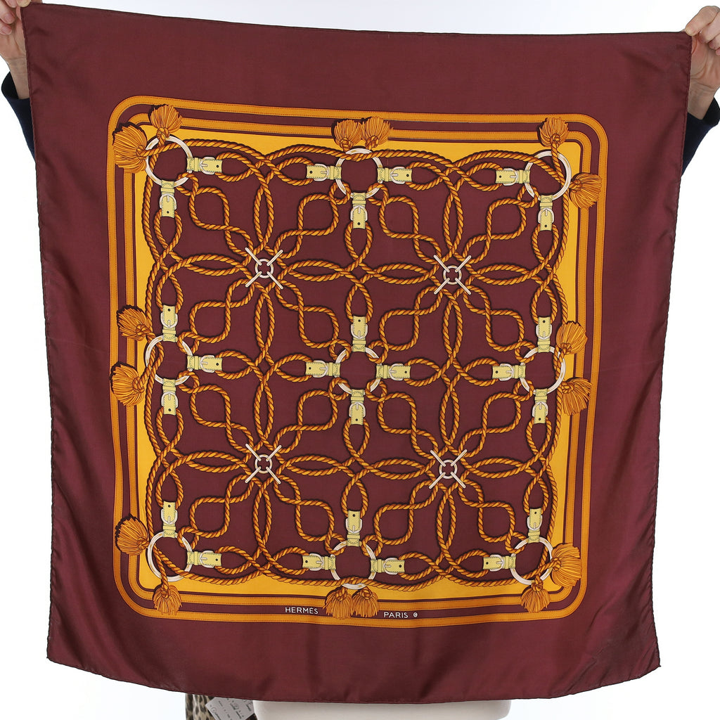 Hermès Cordelières Silk Scarf Quite Rare