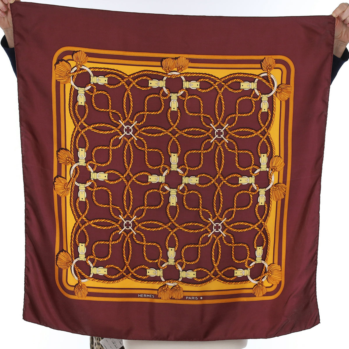 Hermès Cordelières Silk Scarf Quite Rare