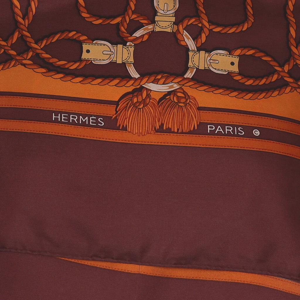 Hermès Cordelières Silk Scarf Quite Rare