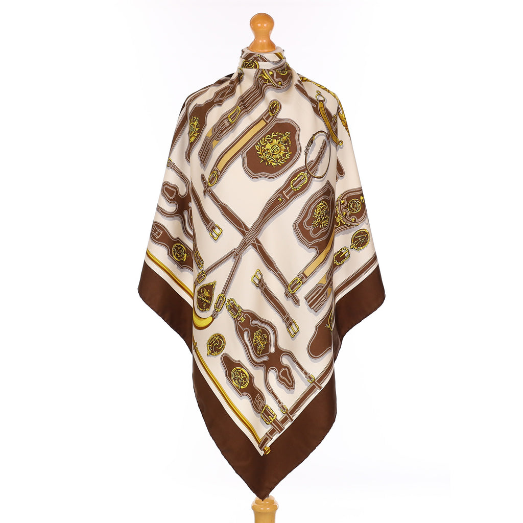 Hermès Harnais des Présidents Vintage Silk Scarf