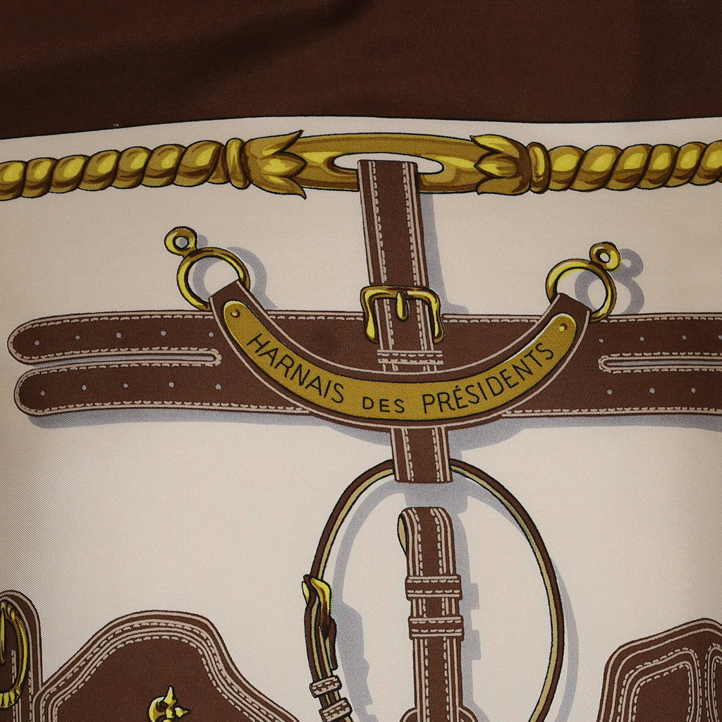 Hermès Harnais des Présidents Vintage Silk Scarf