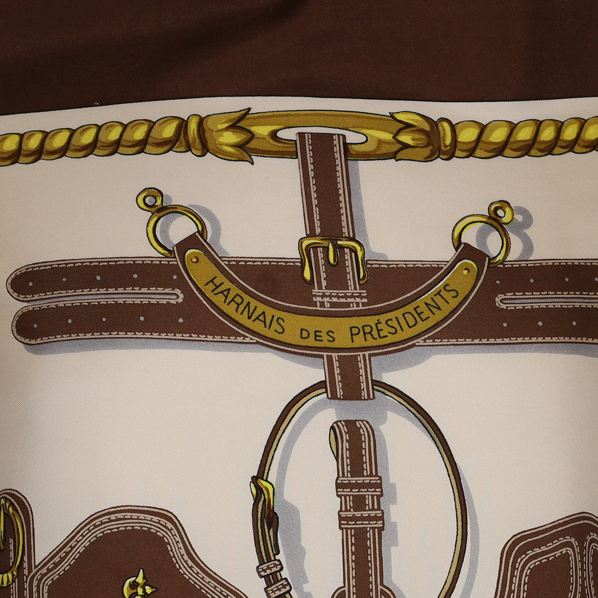 Hermès Harnais des Présidents Vintage Silk Scarf
