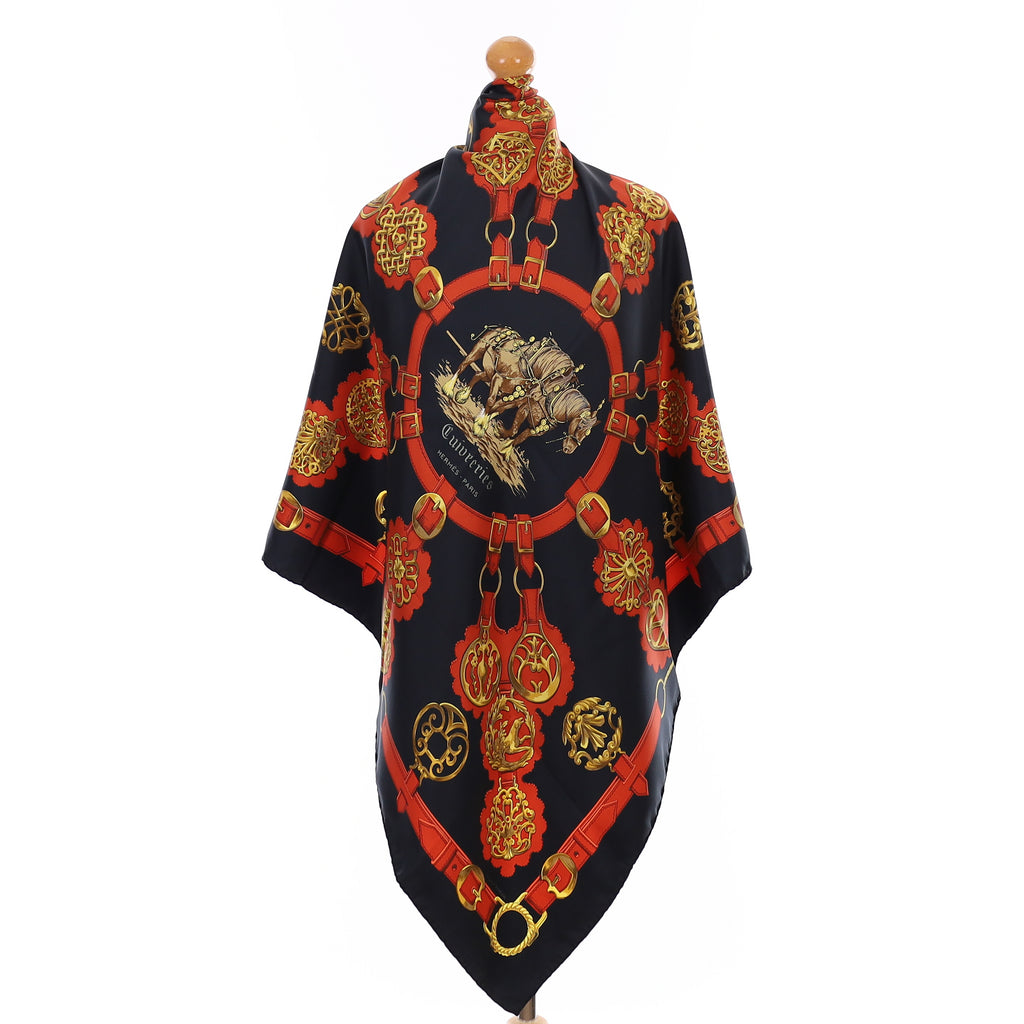 Hermès Cuivreries Silk Scarf