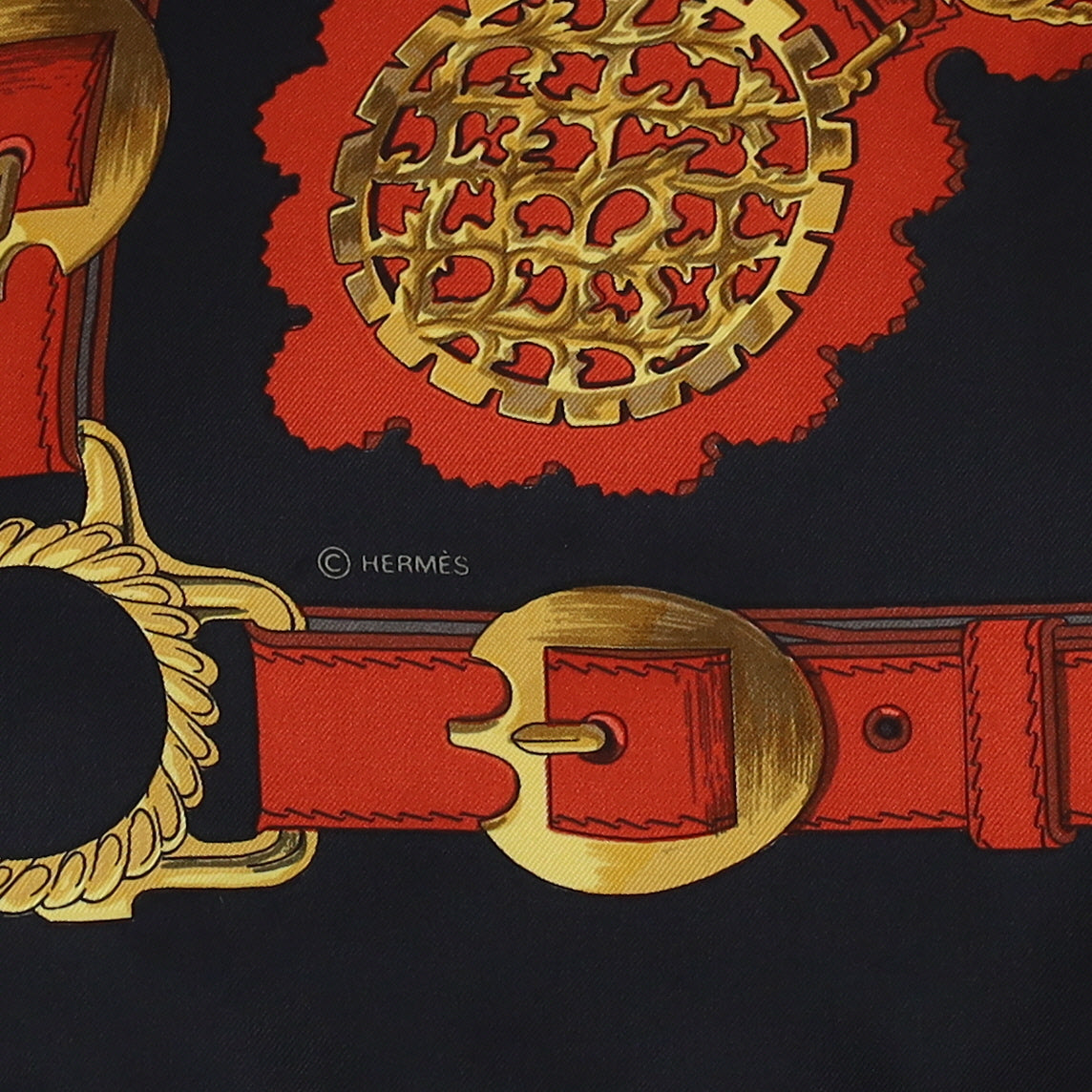 Hermès Cuivreries Silk Scarf