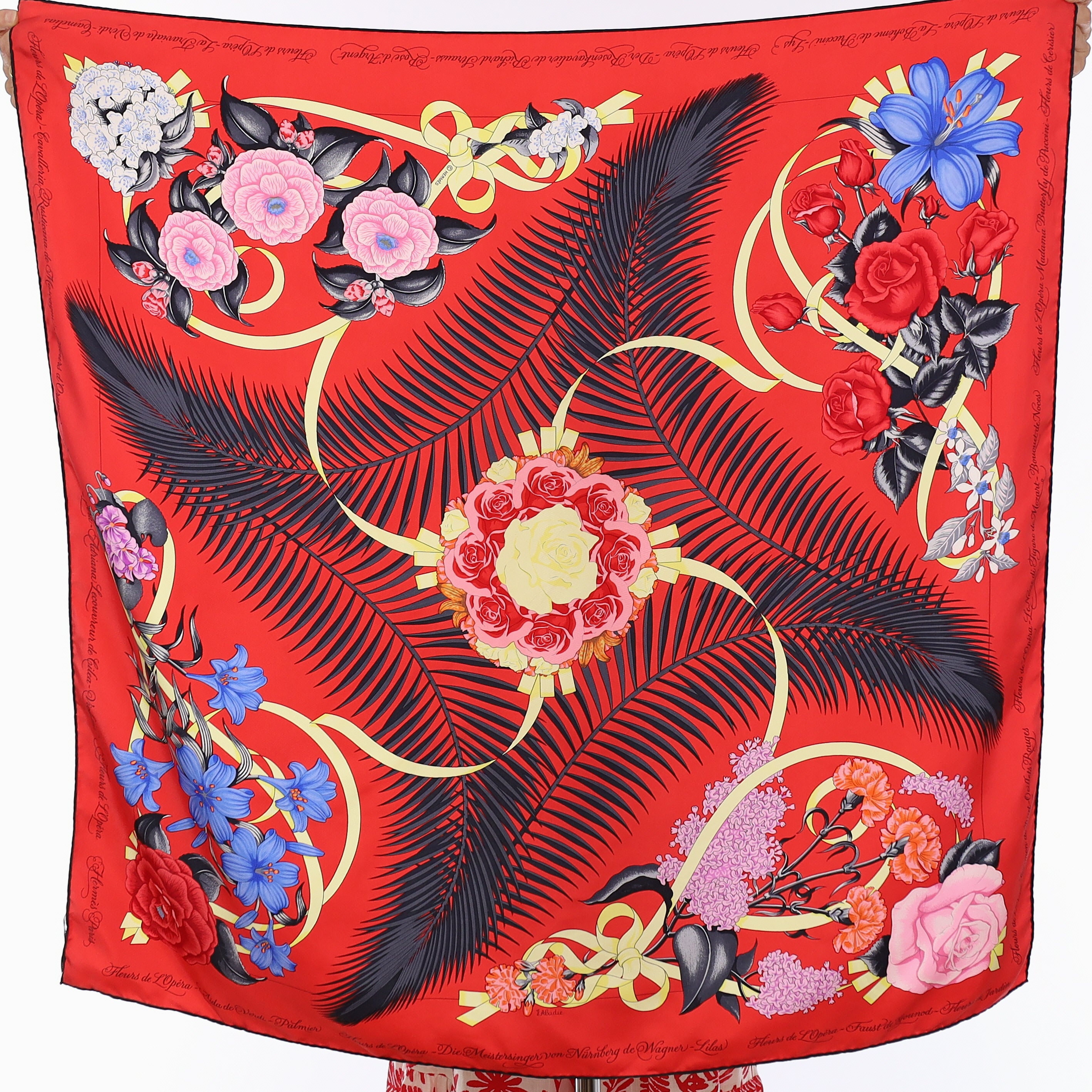 Fleurs de L'Opera Hermès Silk Scarf