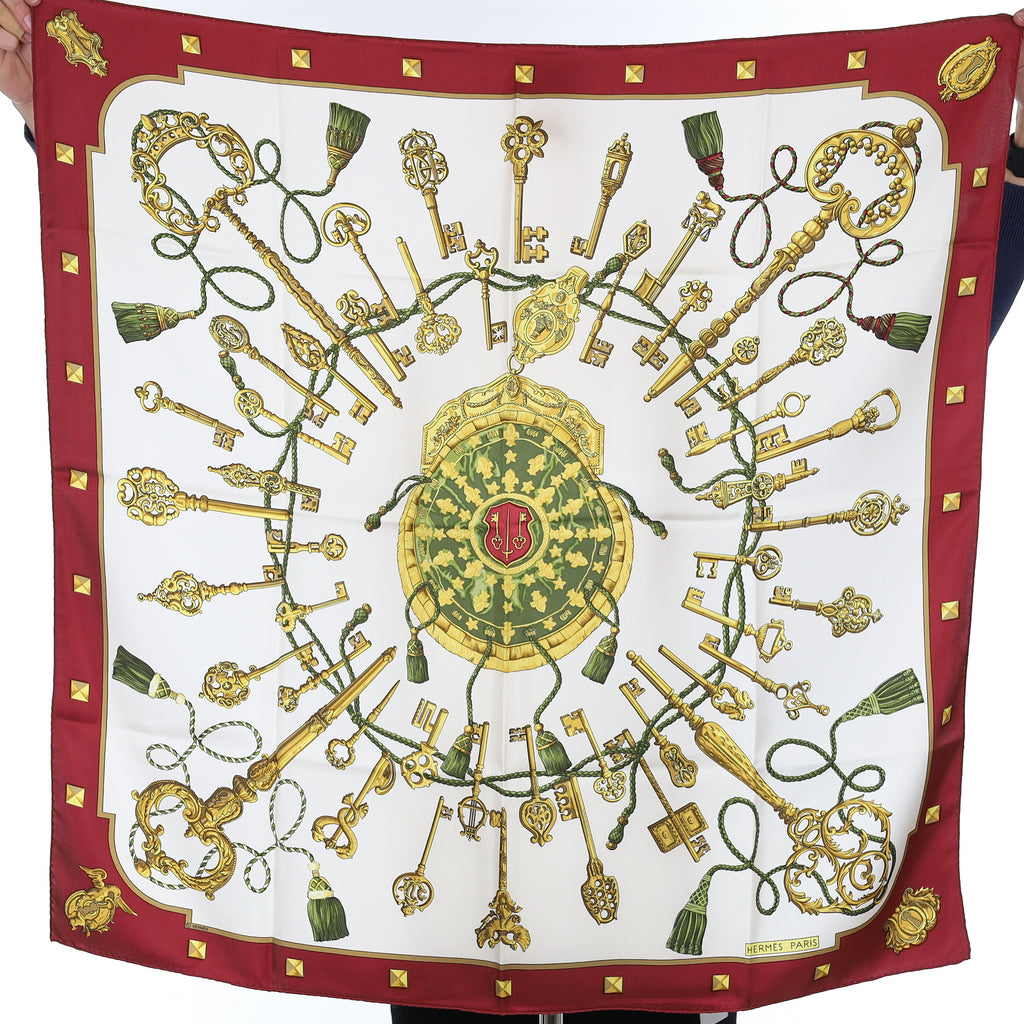 Hermès Les Clefs Silk Scarf
