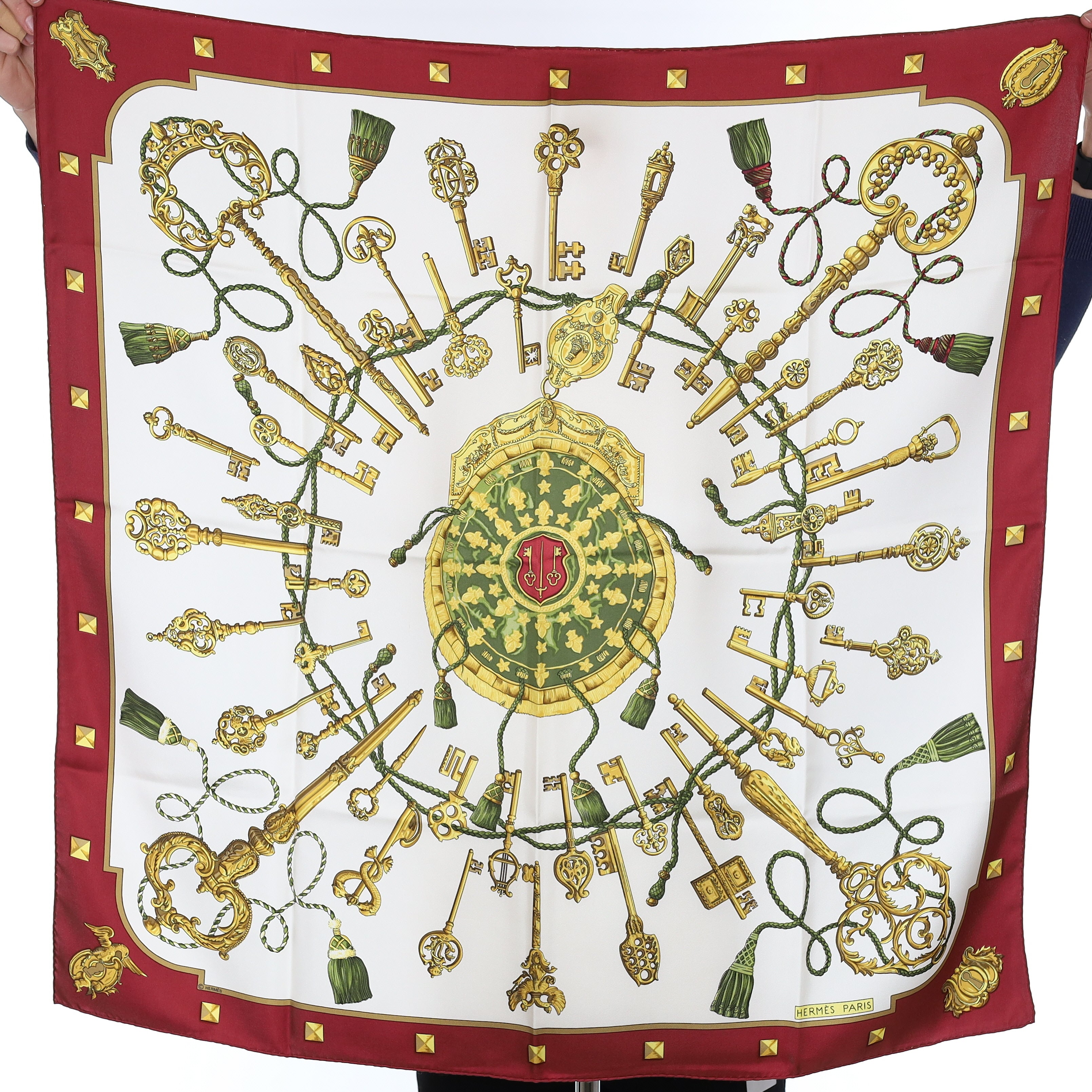 Hermès Les Clefs Silk Scarf