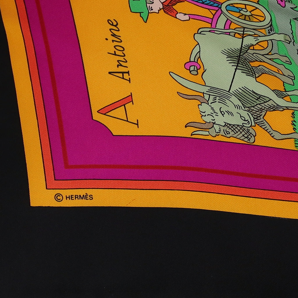Pristine Boxed Hermès L'alphabet des Metiers Silk Scarf Rare