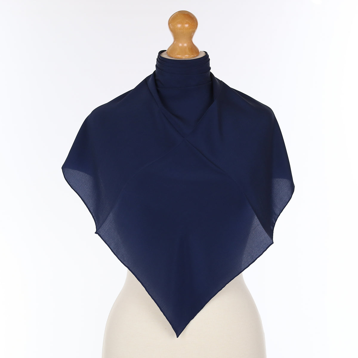 Brand New Navy Silk Scarf