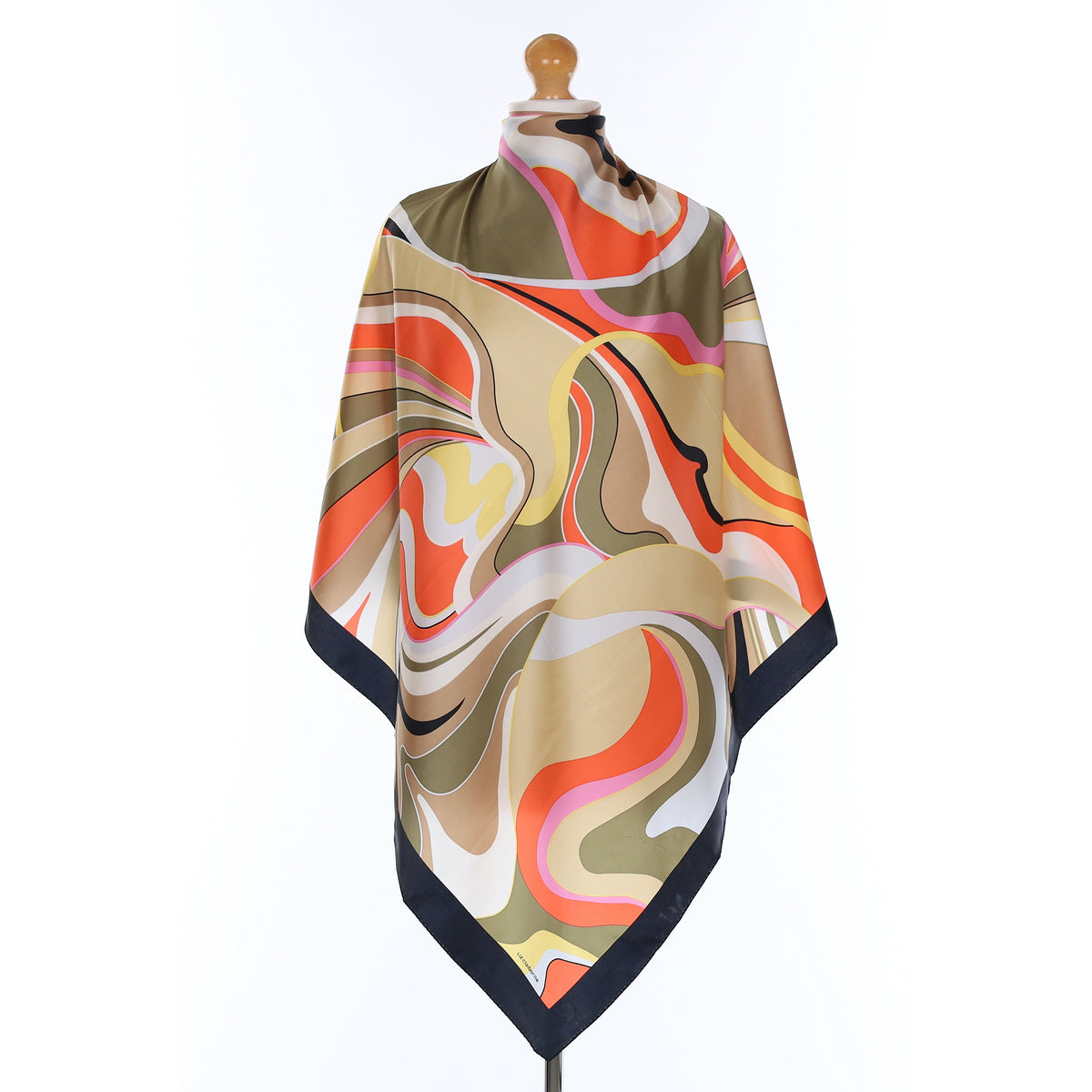 Brand New Liz Claiborne Swirl Design Silk Scarf
