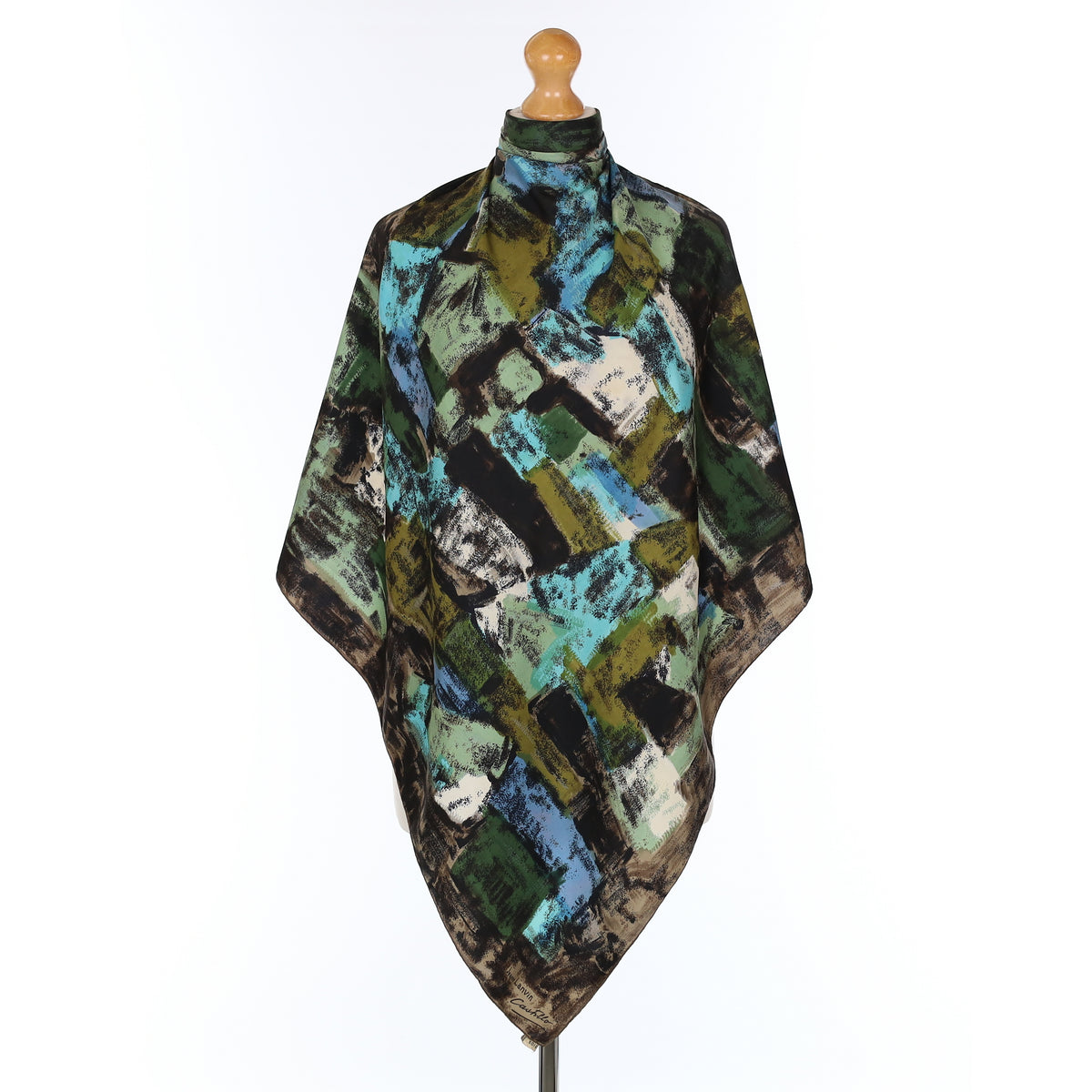 Pristine 1960's/70's Jeanne Lanvin Vintage Silk Scarf