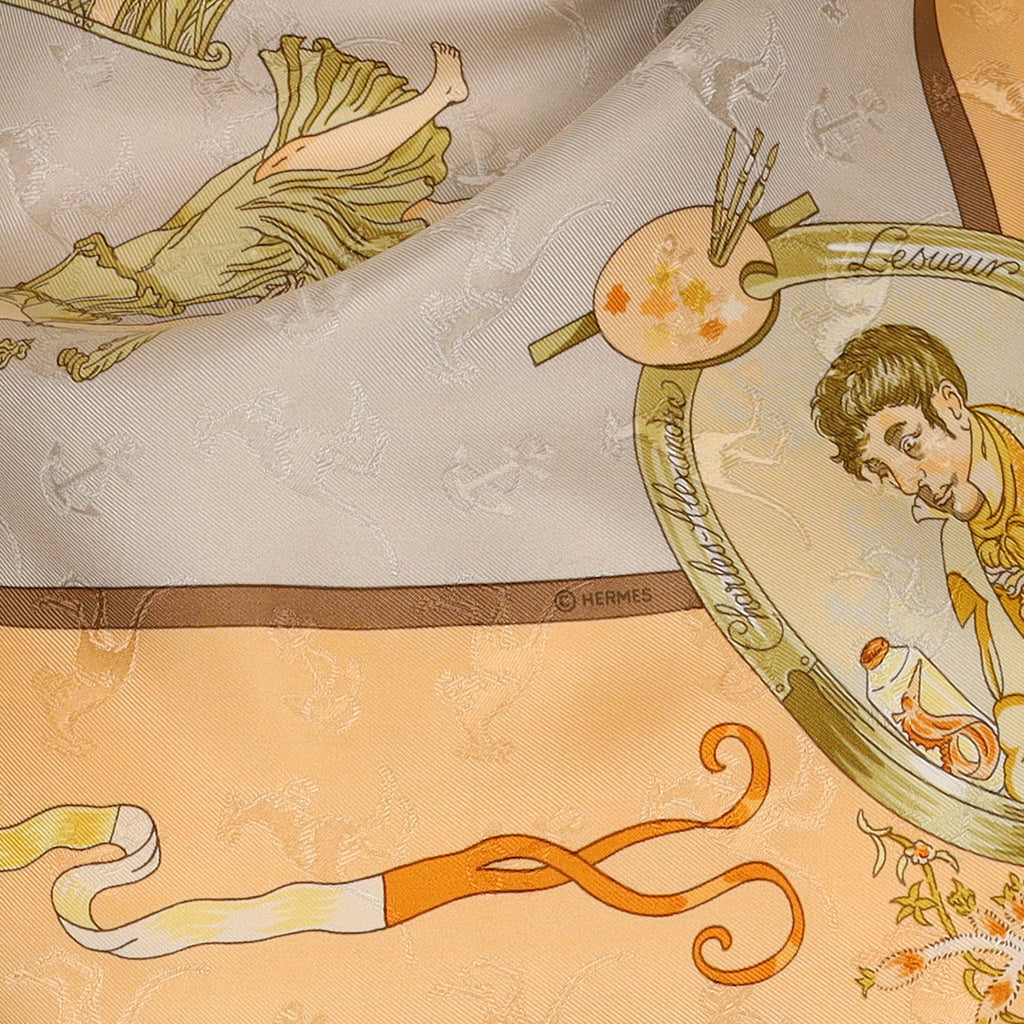 Hermès Le Geographe Silk Scarf