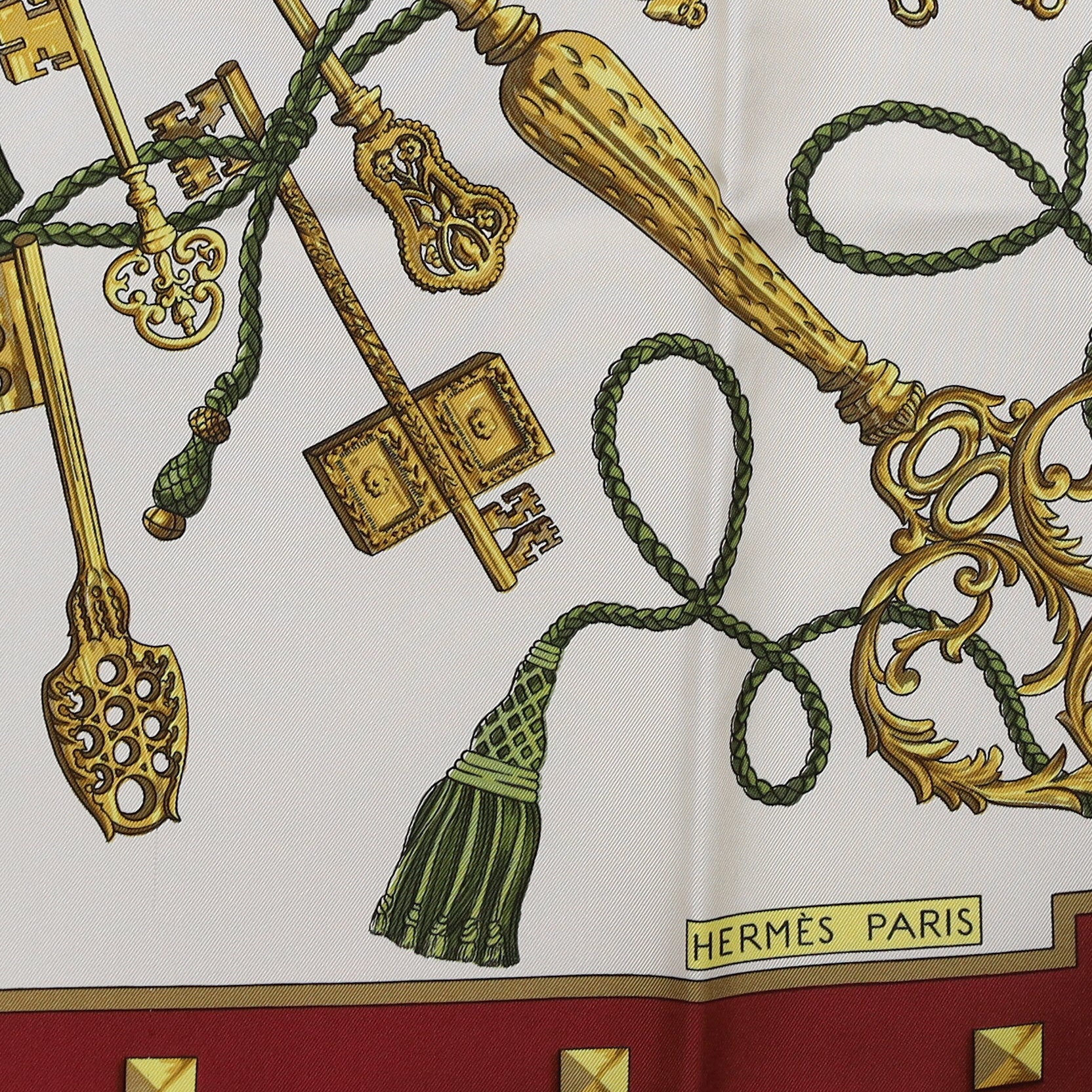 Hermès Les Clefs Silk Scarf