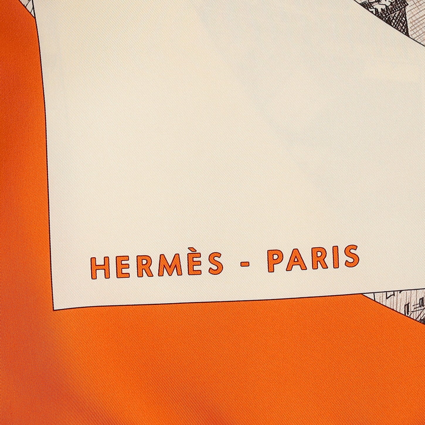 Hermès Regarde Paris Vintage Silk Scarf