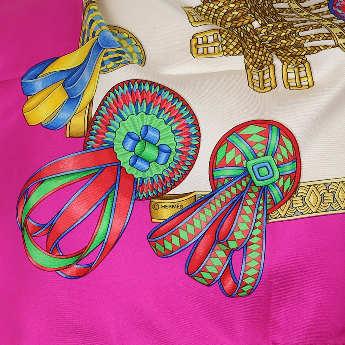 Hermès Les Rubans du Cheval Vintage Silk Scarf