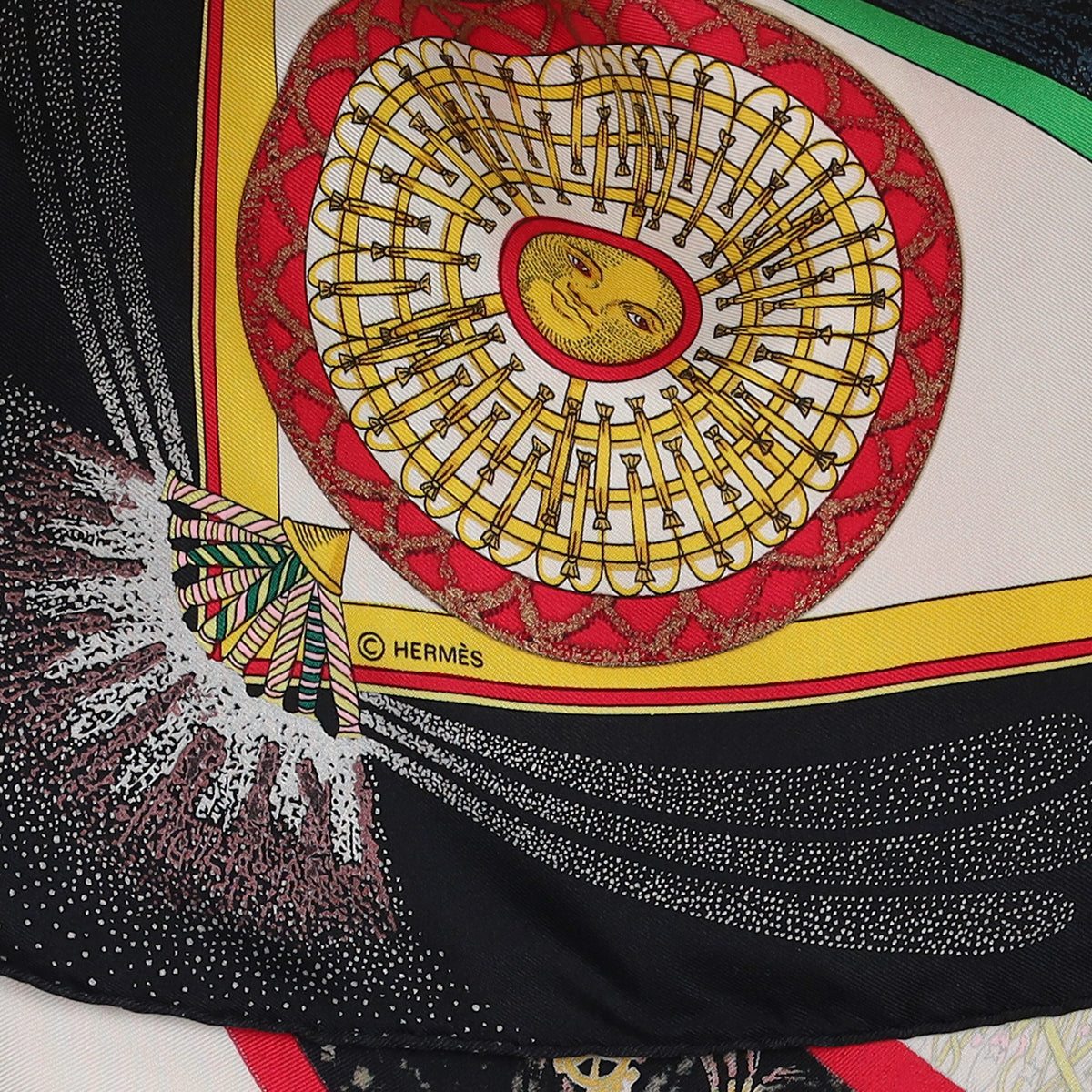 Hermès Feux D'artifice Silk Scarf