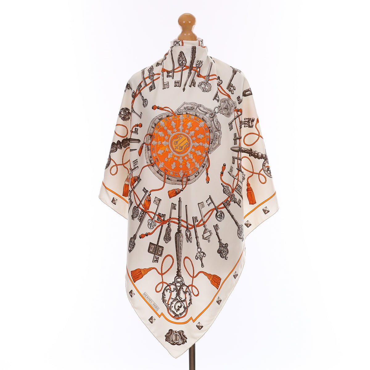 Hermès Les Clefs Silk Scarf