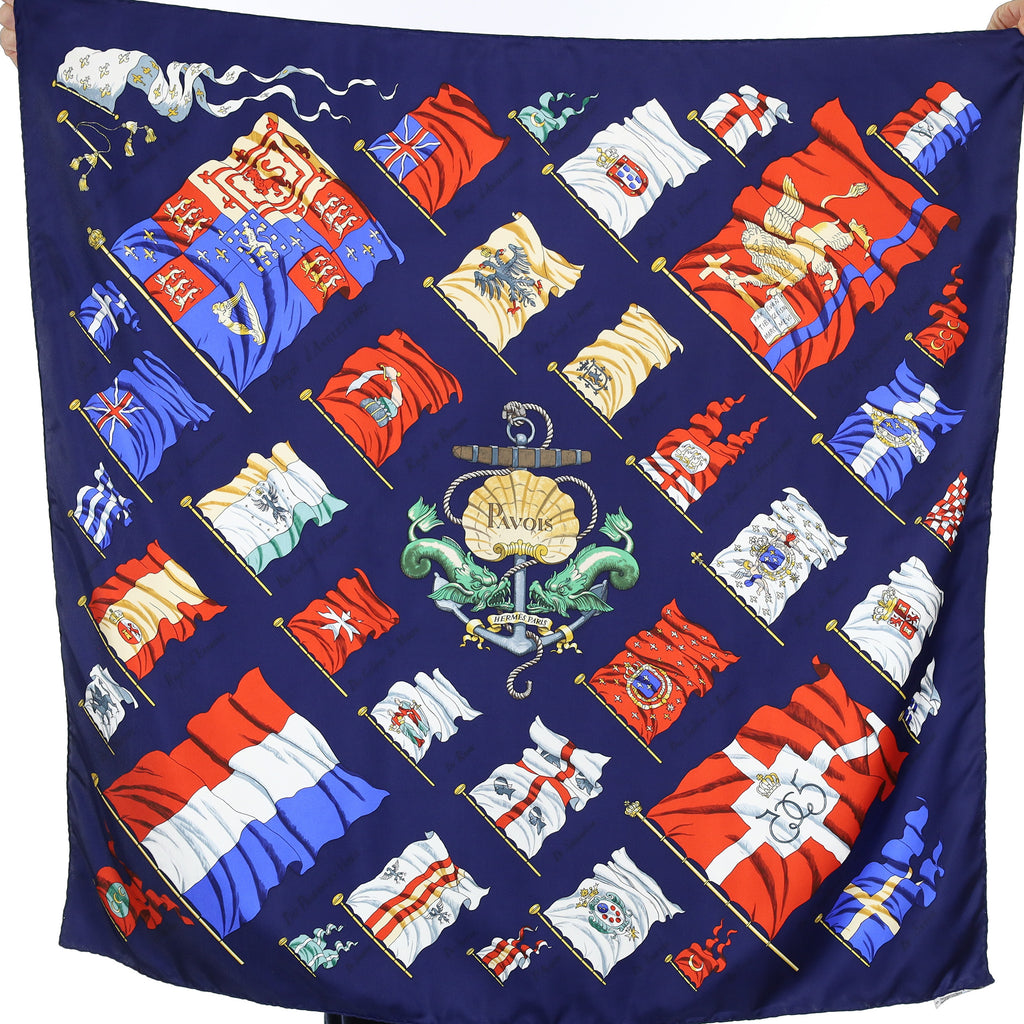 Hermès Pavois Silk Scarf