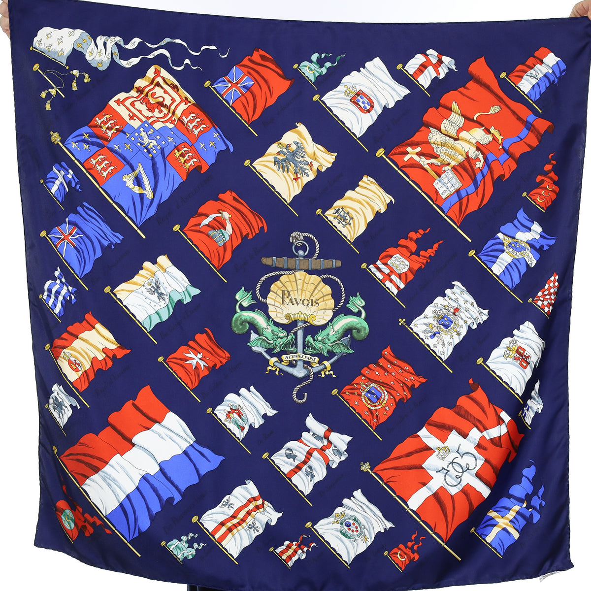 Hermès Pavois Silk Scarf