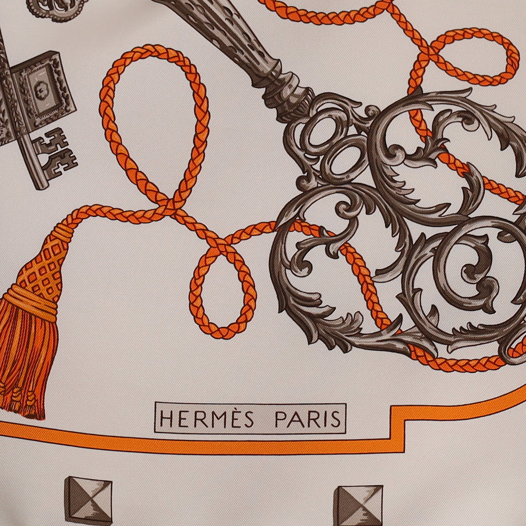 Hermès Les Clefs Silk Scarf