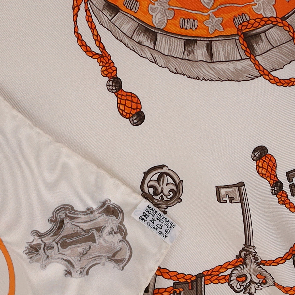Hermès Les Clefs Silk Scarf