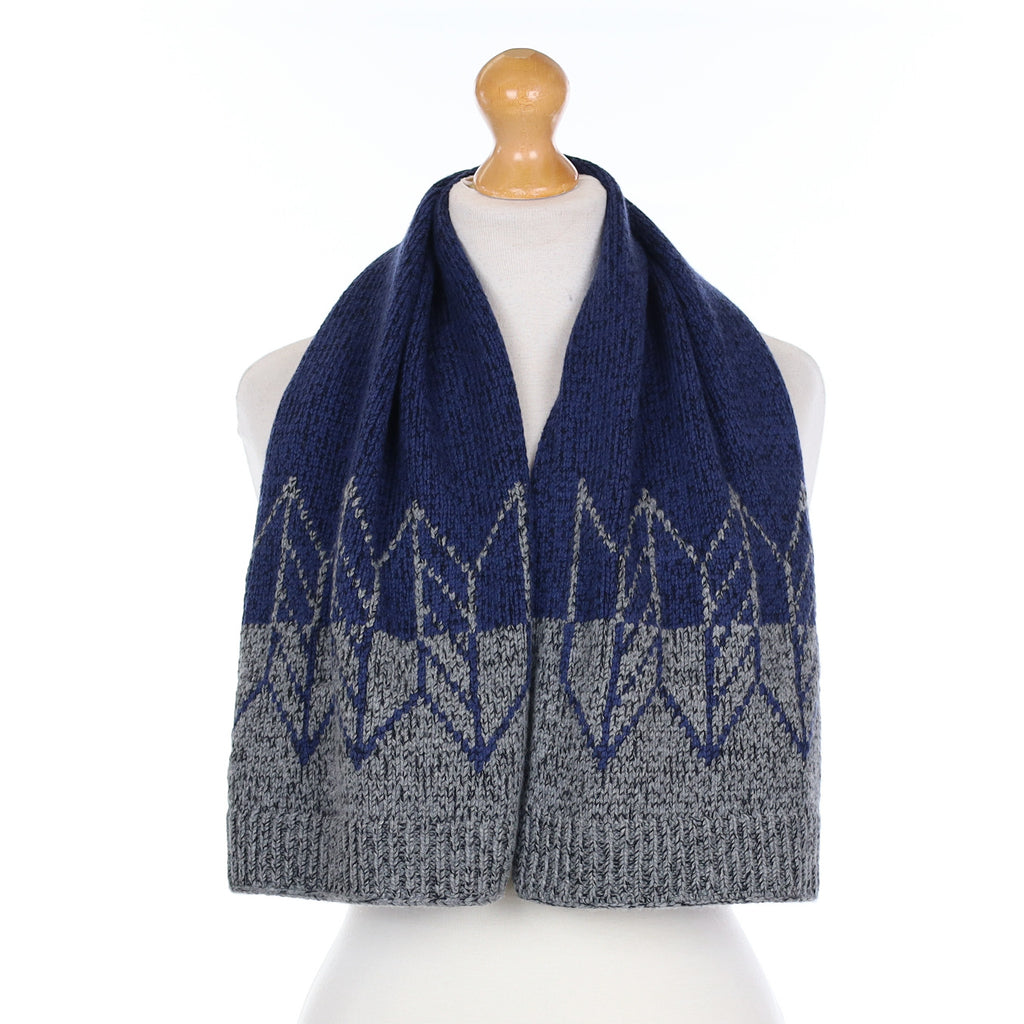 Pristine Hermès Wool and Cashmere Blend Knitted Scarf