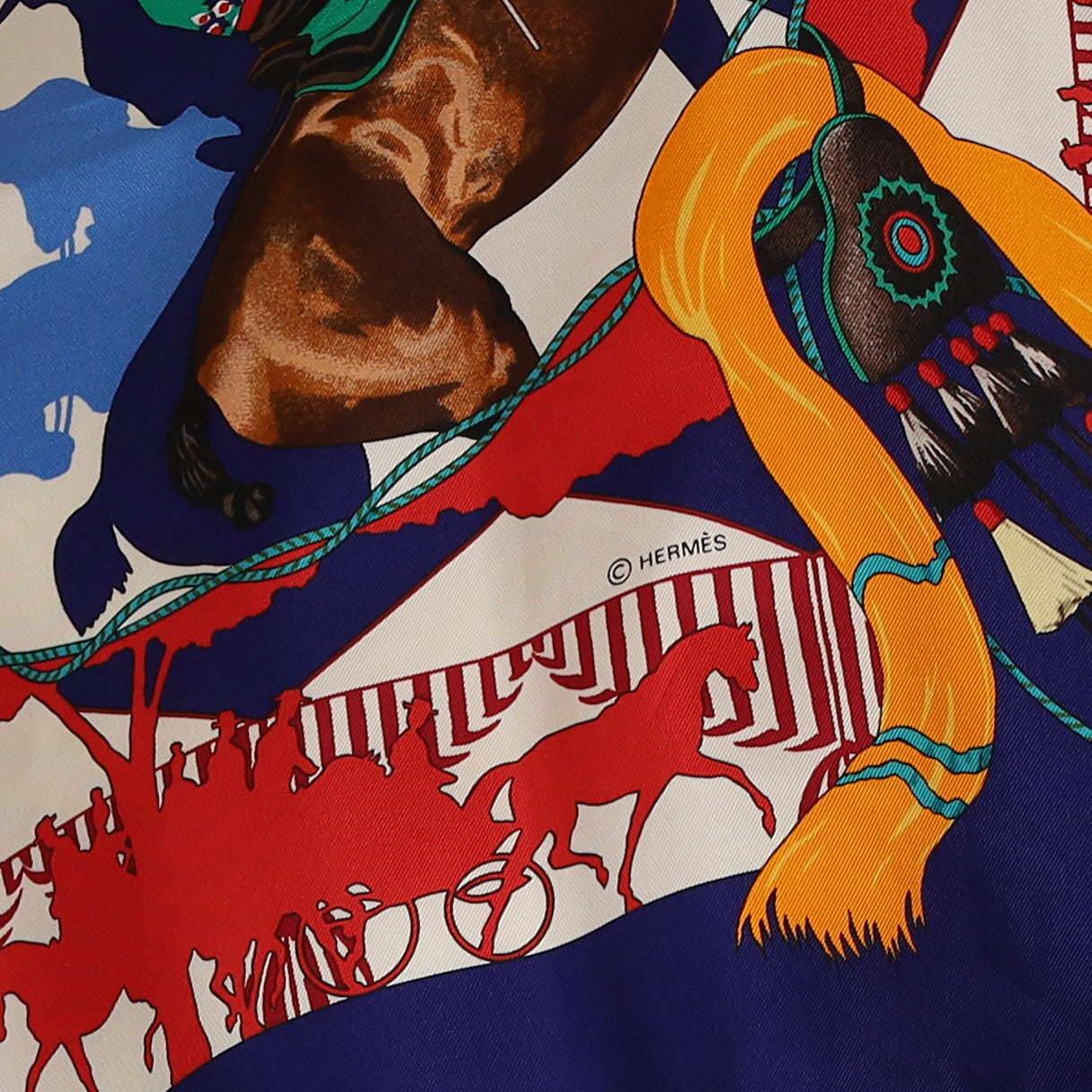 Pristine Boxed Hermès Feria de Sevilla Vintage Silk Scarf