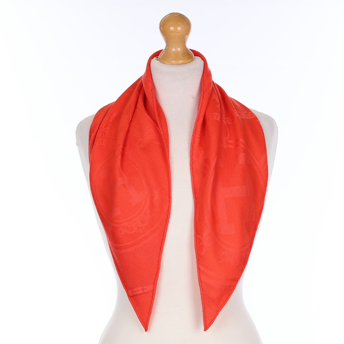 Boxed Hermès Cashmere and Silk Losange Scarf