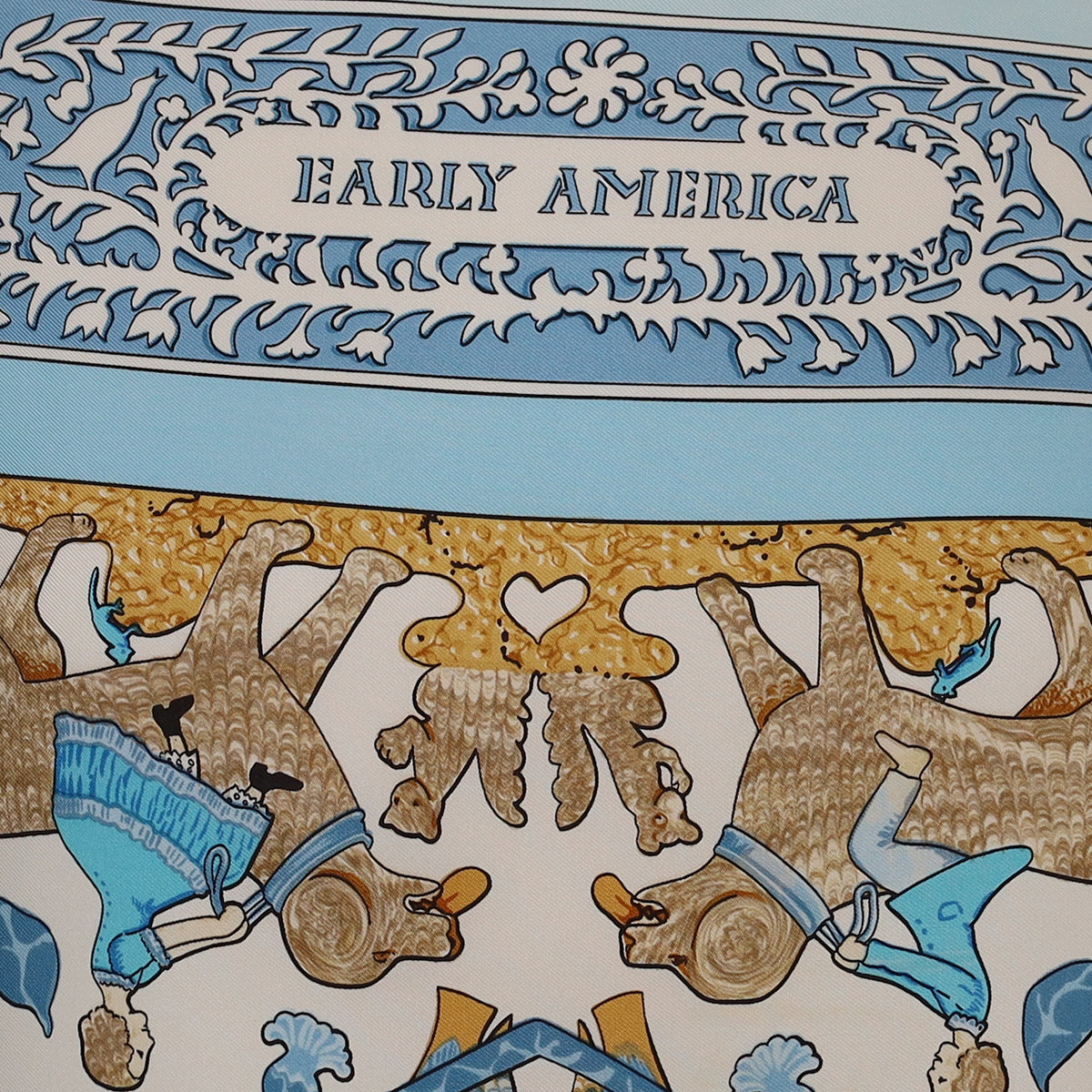 Hermès Early America Silk Scarf