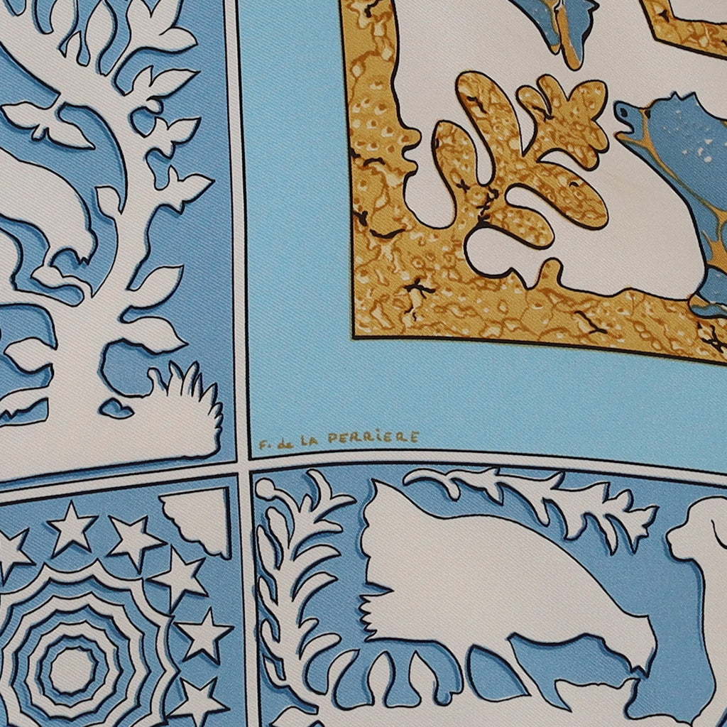Hermès Early America Silk Scarf