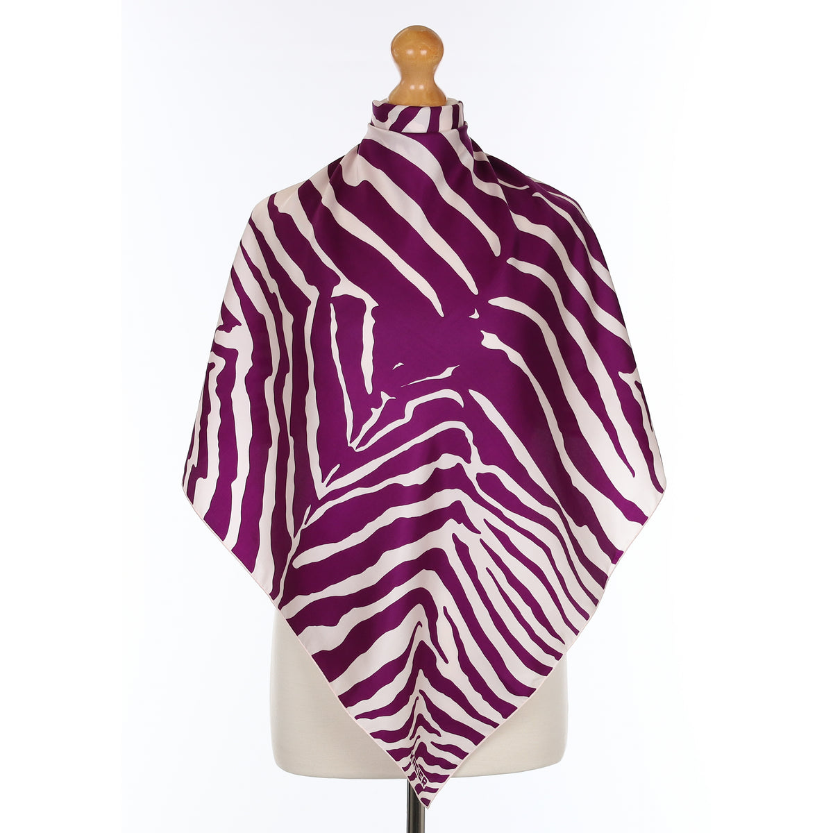 Pristine Kreier Striped Vintage Silk Scarf