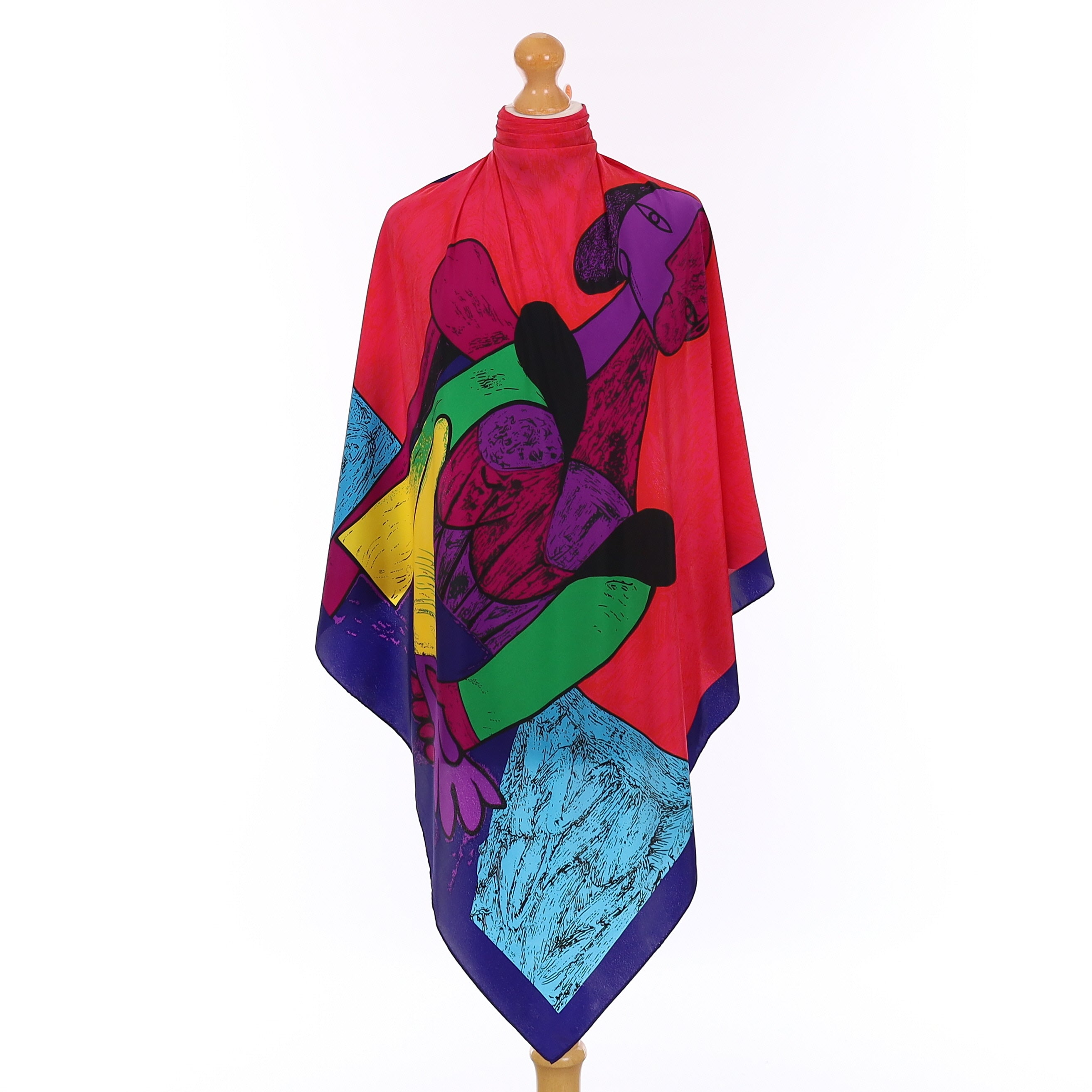 Picasso Image Vintage Silk Scarf