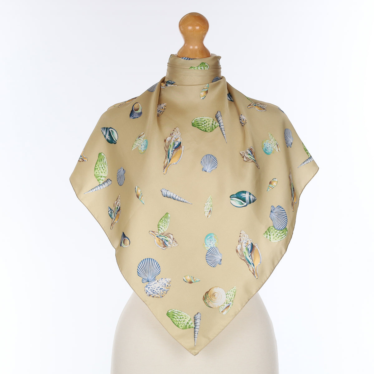 Echo Shell Design Silk Scarf