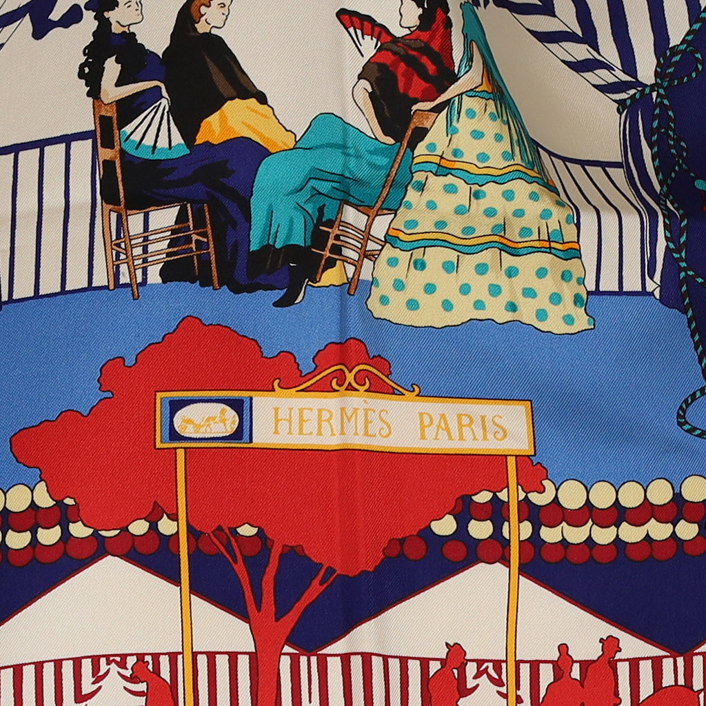 Pristine Boxed Hermès Feria de Sevilla Vintage Silk Scarf