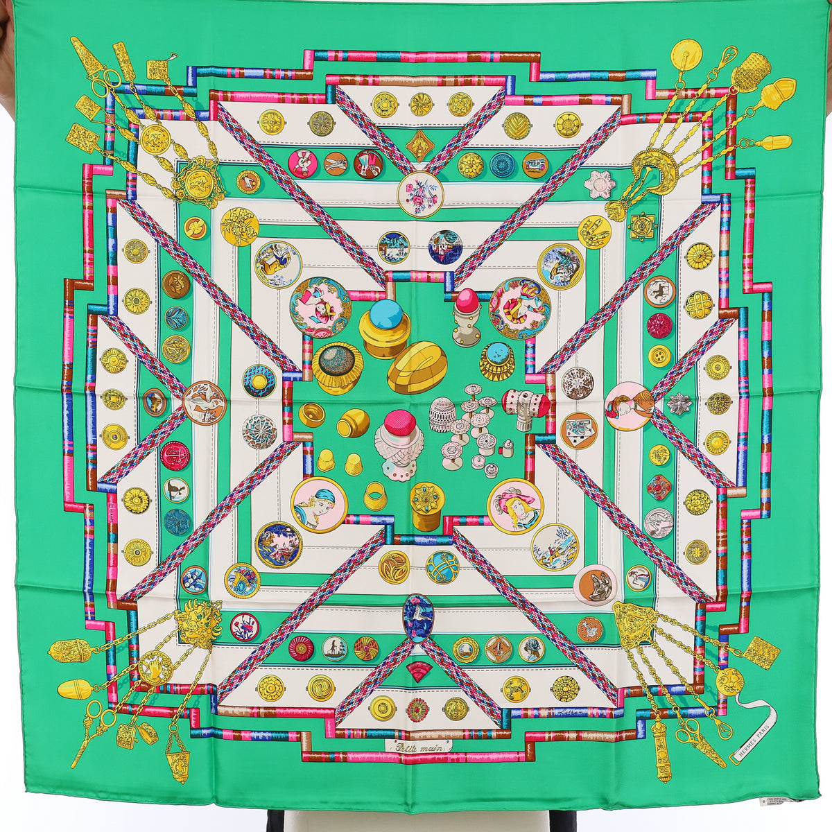 Brand New Boxed Hermès Petite Main Silk Scarf Quite Rare