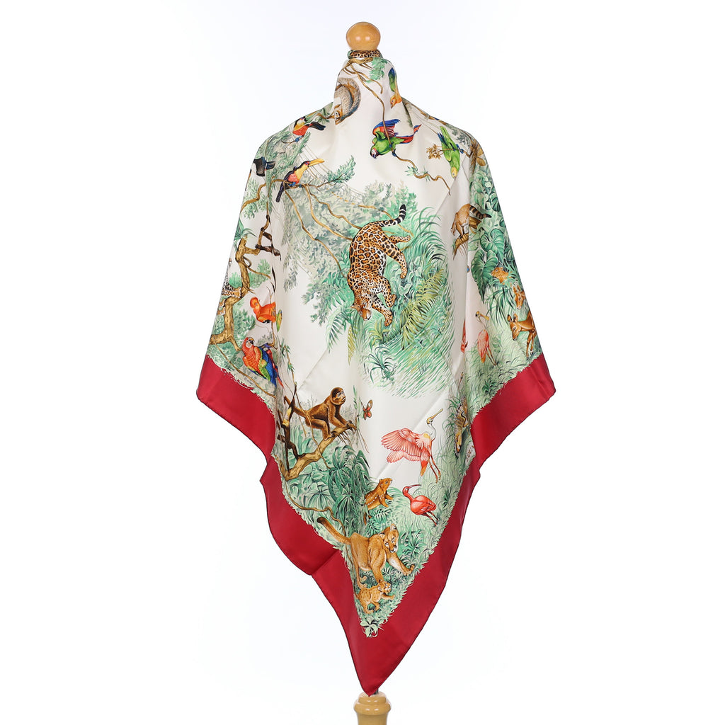 Hermès Equateur Vintage Silk Scarf Quite Rare