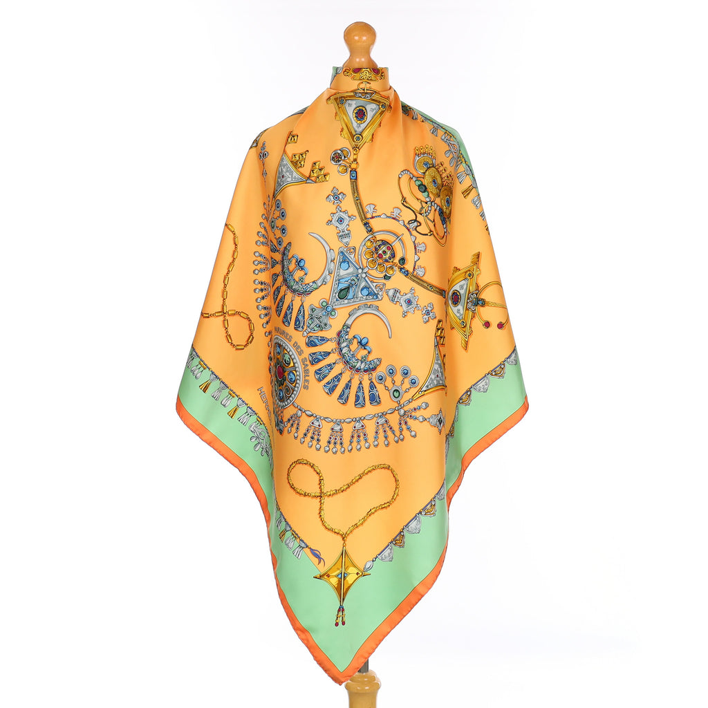 Hermès Parures des Sables Vintage Silk Scarf