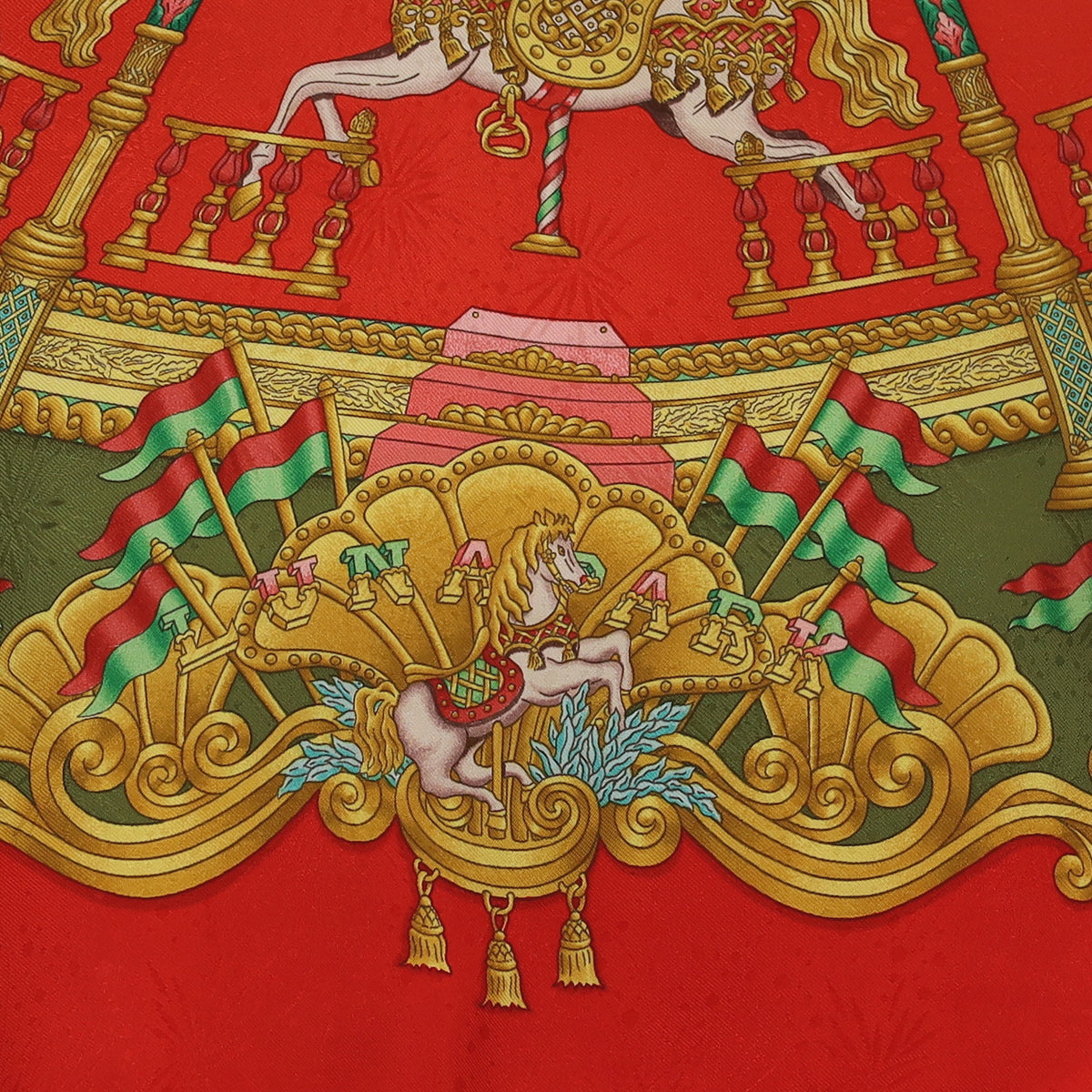 Hermès Luna Park Silk Scarf