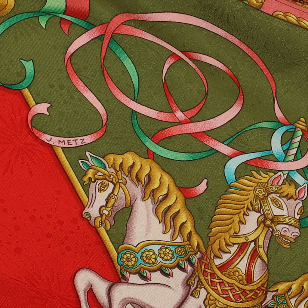 Hermès Luna Park Silk Scarf
