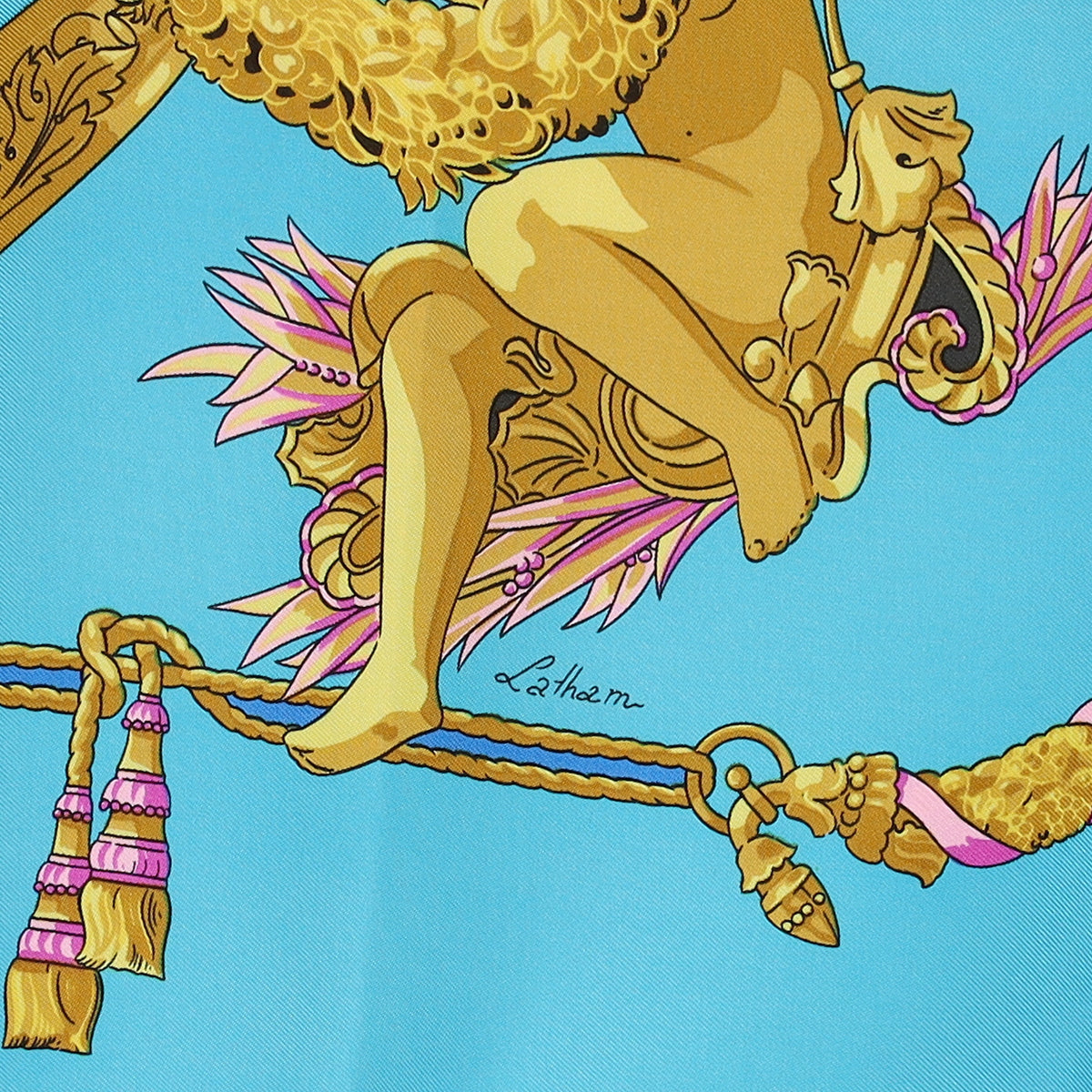 Hermès Hommage a Charles Garnier Architecte de L'opera de Paris Silk Scarf