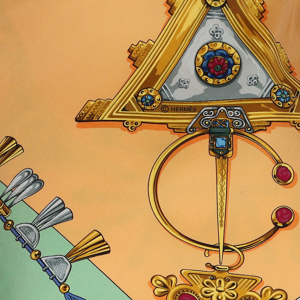 Hermès Parures des Sables Vintage Silk Scarf