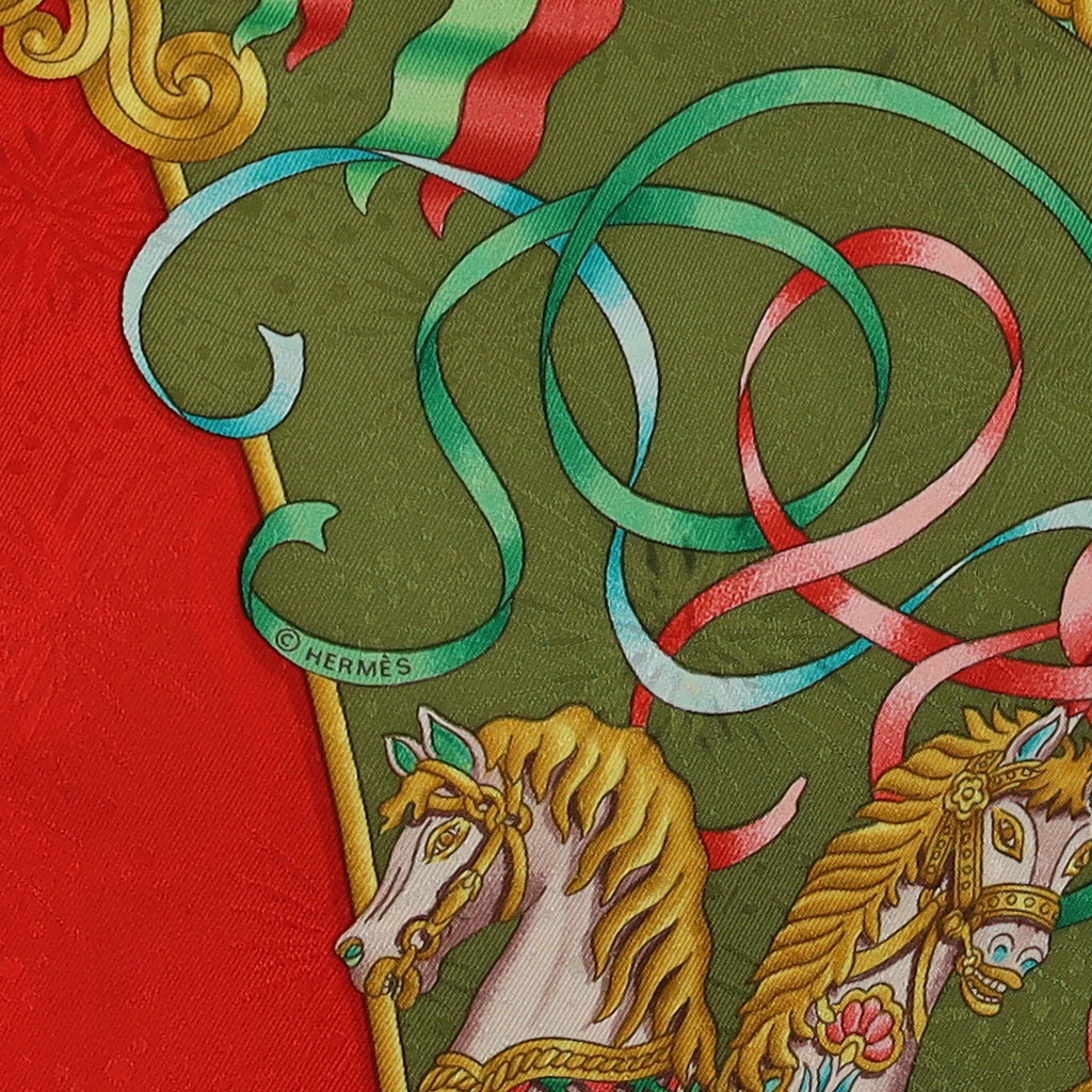 Hermès Luna Park Silk Scarf