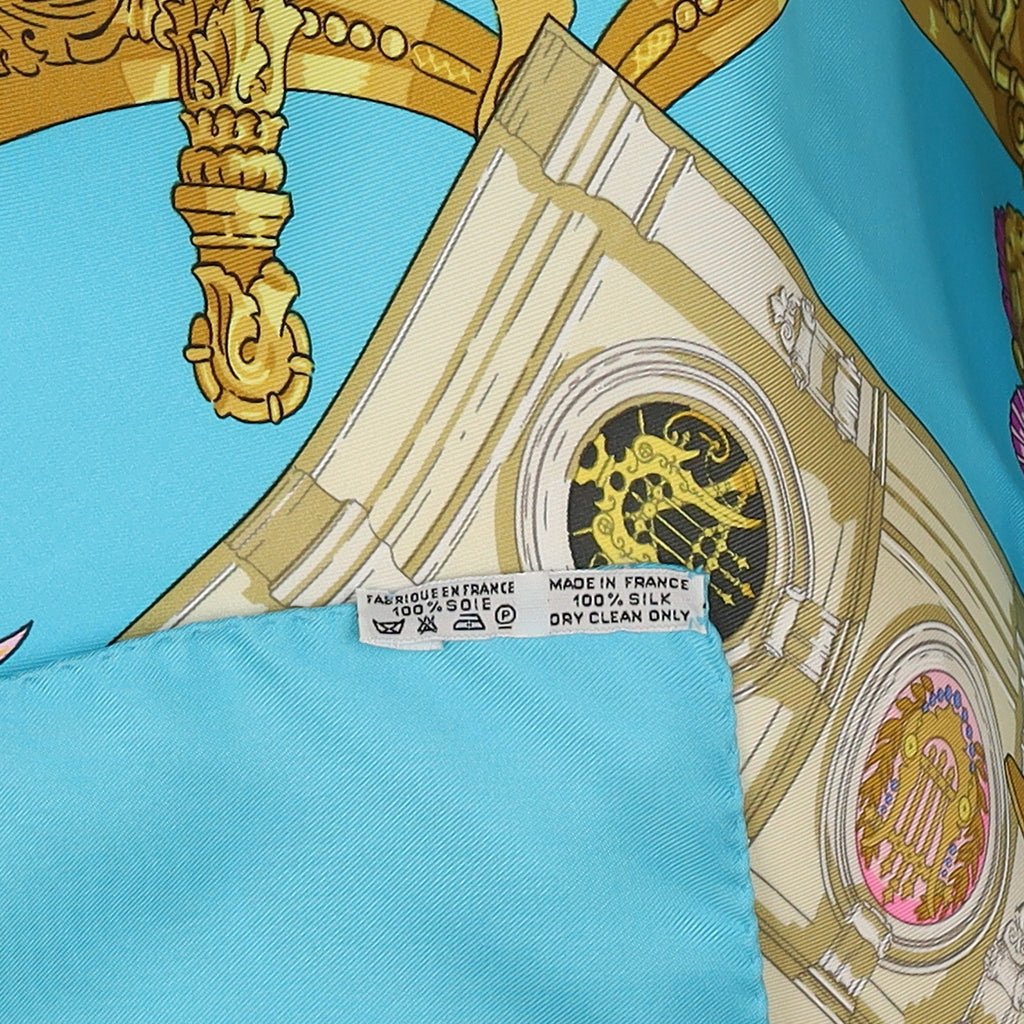 Hermès Hommage a Charles Garnier Architecte de L'opera de Paris Silk Scarf