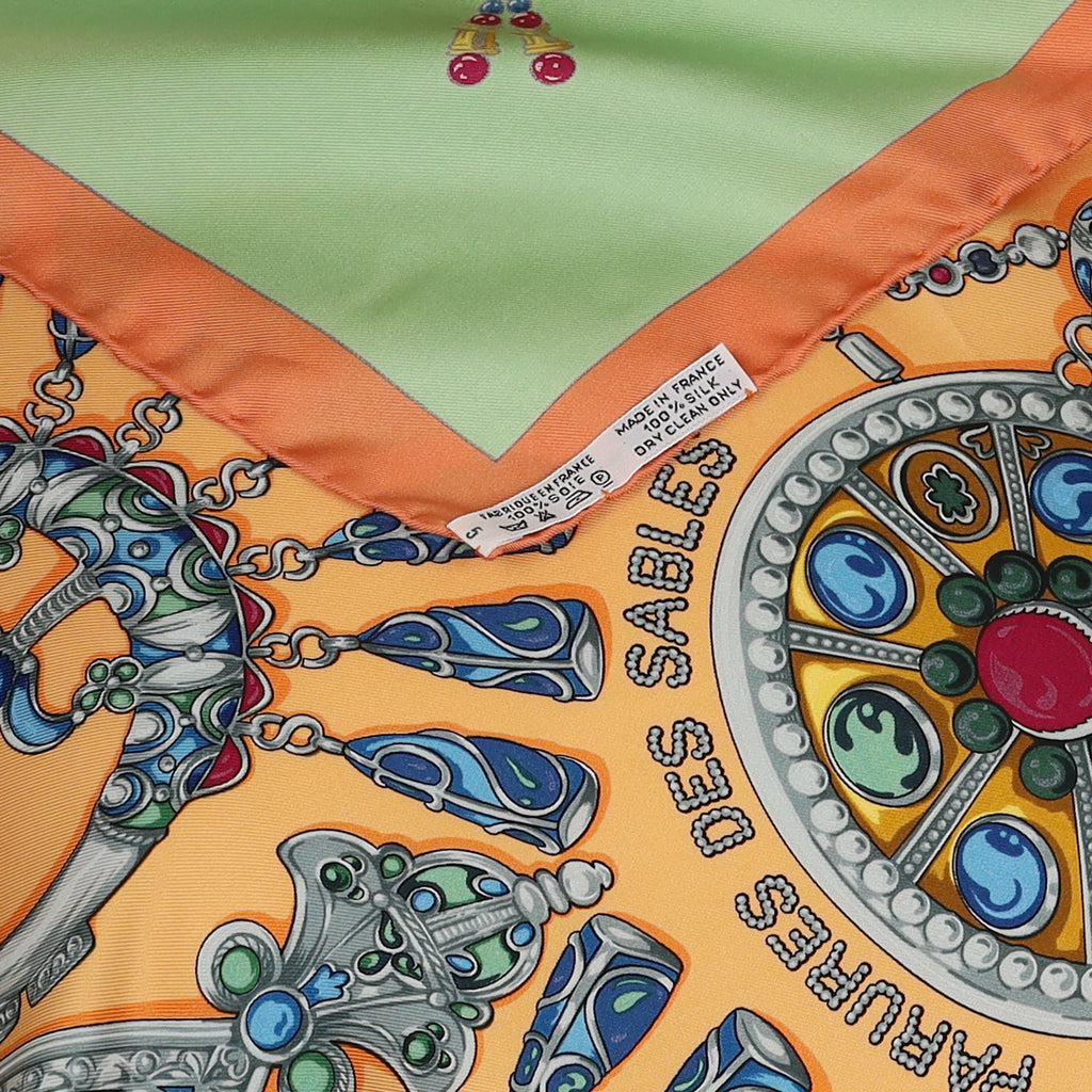 Hermès Parures des Sables Vintage Silk Scarf