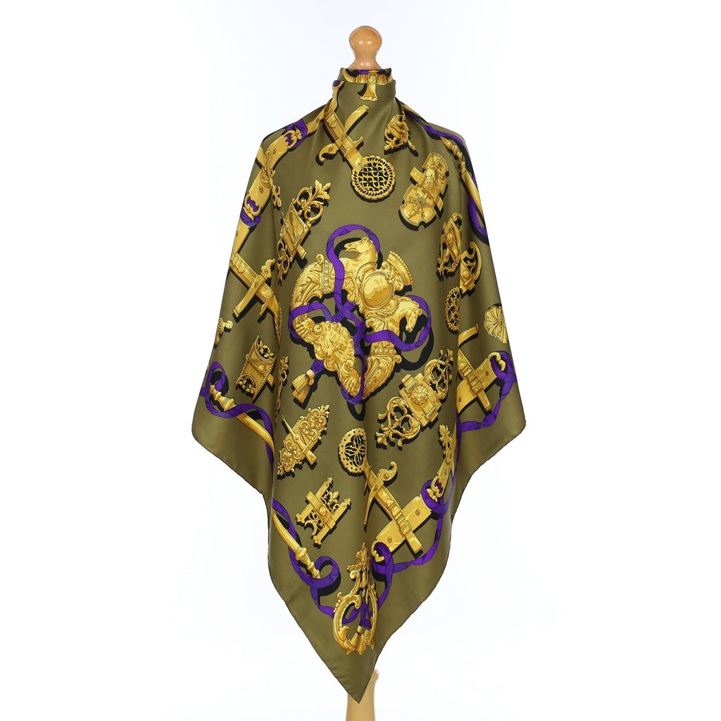 Hermès Ferronnerie Silk Scarf