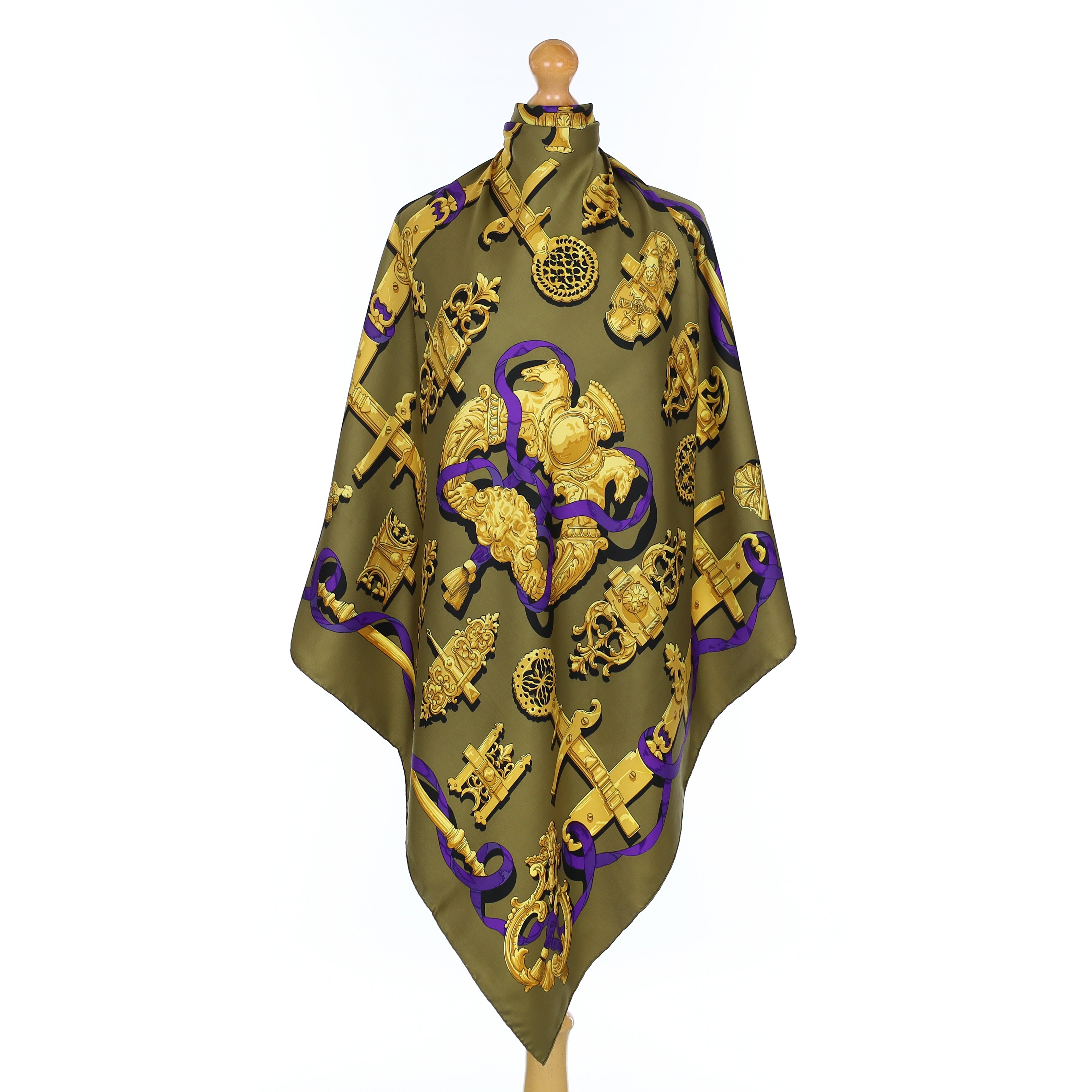 Hermès Ferronnerie Silk Scarf