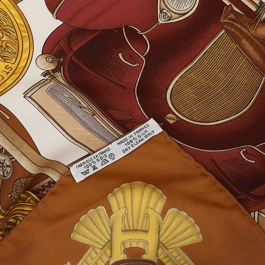 Pristine Hermès Automobile Vintage Silk Scarf Quite Rare